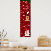 Schattigee kerstelement groeikaart poster (Keuken)