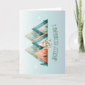 Schattigee kerstelf cadeaubon kaart (Voorkant)