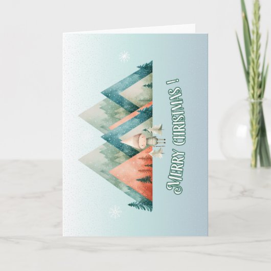 Schattigee kerstelf cadeaubon kaart (Voorkant)