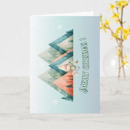 Schattigee kerstelf cadeaubon kaart