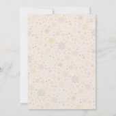 Schattigee kerstengel 1e verjaardagsuitnodiging kaart (Achterkant)