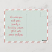 Schattigee kerstfee en paddenstoelen briefkaart (Achterkant)