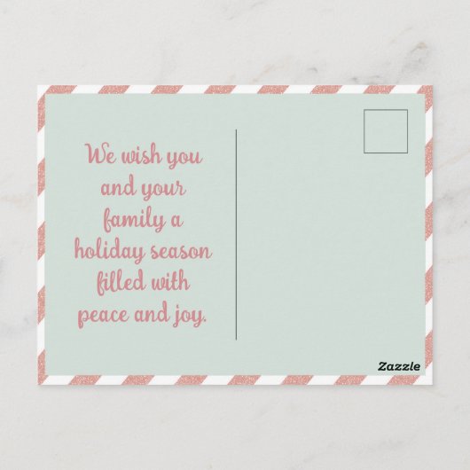 Schattigee kerstfee en paddenstoelen briefkaart (Achterkant)