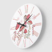 Schattigee kerstfee en paddenstoelen grote klok (Hoek)