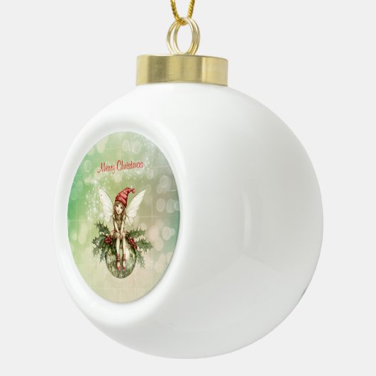 Schattigee kerstfee op een Ornament (Rechts)