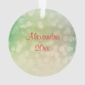 Schattigee kerstfee op een Ornament (achterkant)