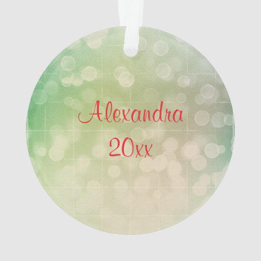 Schattigee kerstfee op een Ornament (achterkant)