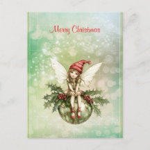 Schattigee kerstfee op een Ornament