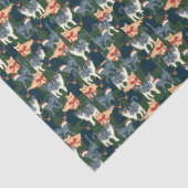 Schattigee kerstfeestkatten tissuepapier (Detail)