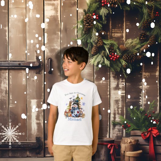 Schattigee Kerstfiguren wit T-Shirt