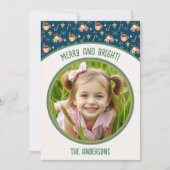 Schattigee Kerstfoto Hot Cocoa Party Feestdagenkaart (Voorkant)