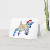 Schattigee kerstgeit Kleurrijke Boerderij Animal A Kaart (Voorkant)