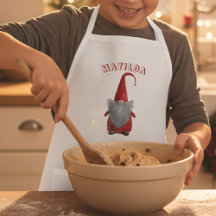 Schattigee Kerstgnoom Gepersonaliseerd Kinder Scho