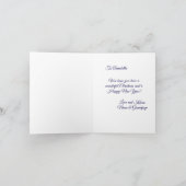 Schattigee kerstgroet voor eenhoorn kaart (Binnen)