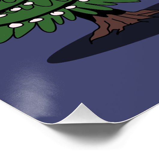 Schattigee kerstheks perfect poster (Hoek)