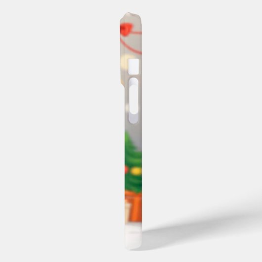 Schattigee kersthond Case-Mate iPhone case (Achterkant / Links)