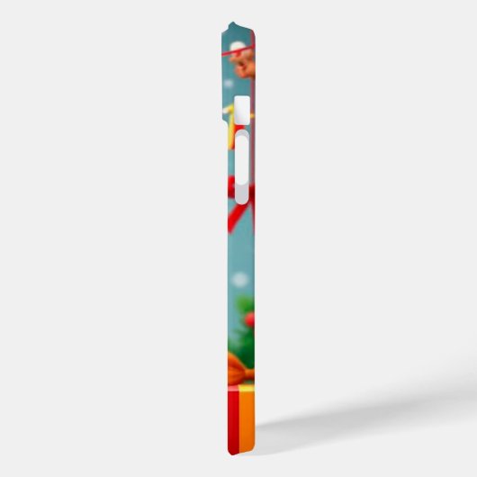 Schattigee kersthond Case-Mate iPhone case (Achterkant / Links)