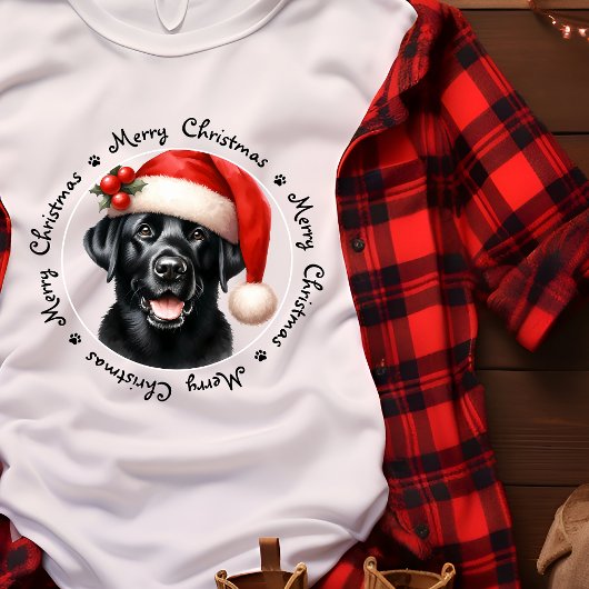 Schattigee Kersthond Feestelijke Labrador Retrieve T-shirt