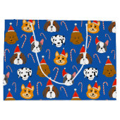 Schattigee Kersthond Patroon Groot Cadeauzakje (Achterkant)