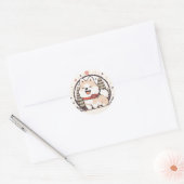 Schattigee kersthond Sticker (Envelop)