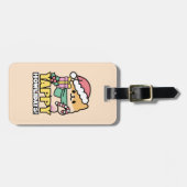 Schattigee Kersthond - Yappy Howholidays Bagagelabel (Voorkant horizontaal)
