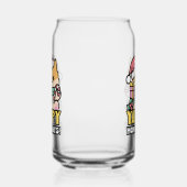 Schattigee Kersthond - Yappy Howholidays Blikvorm Glas (Links)