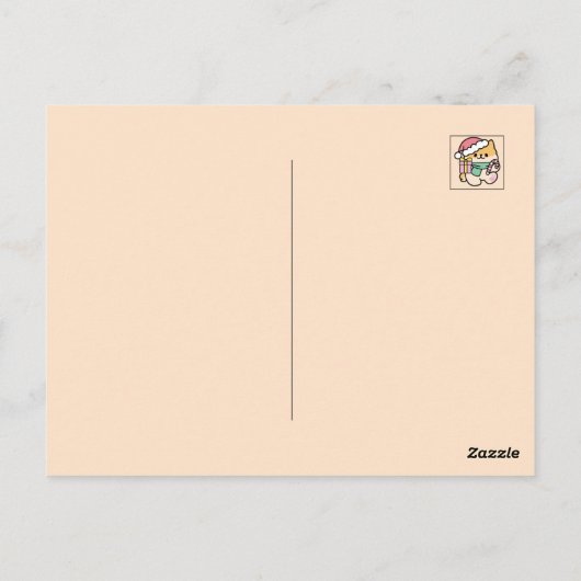 Schattigee Kersthond - Yappy Howholidays Briefkaart (Achterkant)