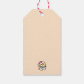 Schattigee Kersthond - Yappy Howholidays Cadeaulabel (Achterkant)
