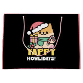 Schattigee Kersthond - Yappy Howholidays Groot Cadeauzakje (Voorkant)