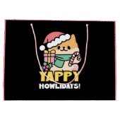 Schattigee Kersthond - Yappy Howholidays Groot Cadeauzakje (Achterkant)