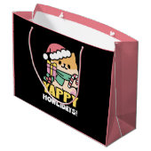 Schattigee Kersthond - Yappy Howholidays Groot Cadeauzakje (Achterkant Gekanteld)