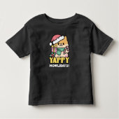Schattigee Kersthond - Yappy Howholidays Kinder Shirts (Voorkant)