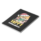 Schattigee Kersthond - Yappy Howholidays Notitieblok (Linkerzijde)