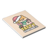 Schattigee Kersthond - Yappy Howholidays Notitieblok (Schuin)