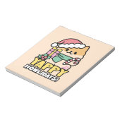 Schattigee Kersthond - Yappy Howholidays Notitieblok (Linkerzijde)