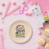 Schattigee Kersthond - Yappy Howholidays Papieren Bordje (Feest)