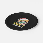 Schattigee Kersthond - Yappy Howholidays Papieren Bordje (Gekanteld)