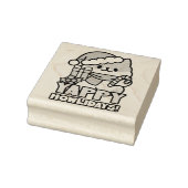 Schattigee Kersthond - Yappy Howholidays Rubberstempel (Stempel)