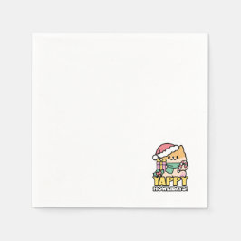 Schattigee Kersthond - Yappy Howholidays Servet