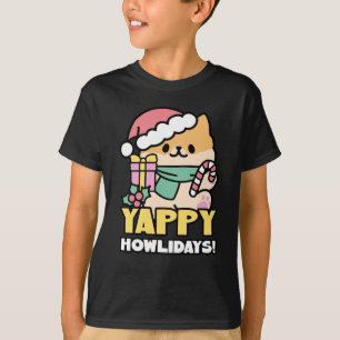 Schattigee Kersthond - Yappy Howholidays T-shirt
