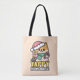 Schattigee Kersthond - Yappy Howholidays Tote Bag