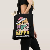 Schattigee Kersthond - Yappy Howholidays Tote Bag (Dichtbij)