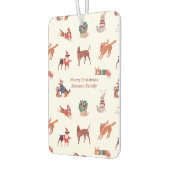 Schattigee Kersthonden Patroon Luchtverfrisser (Links)