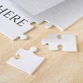 Schattigee kersthondenfoto gepersonaliseerd legpuzzel (Zijkant)