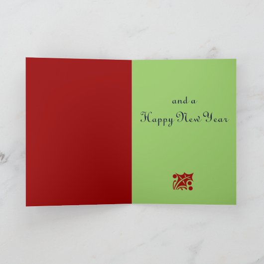 Schattigee kerstkaart met cartoon uil en tekst feestdagen kaart (Binnen)