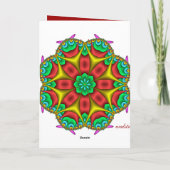  Schattigee kerstkaart met uil Feestdagen Kaart (Achterkant)