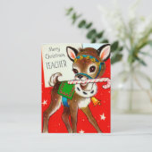 Schattigee kerstkaart voor leerkrachten toevoegen (Staand voorkant)