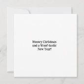 Schattigee kerstkat en grappige hondenkerstmis Kaa (Achterkant)