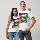 Schattigee Kerstkat Kerstman-68265 T-shirt (Unisex)