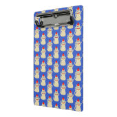 Schattigee kerstkat met patroon mini klembord (Angled2)
